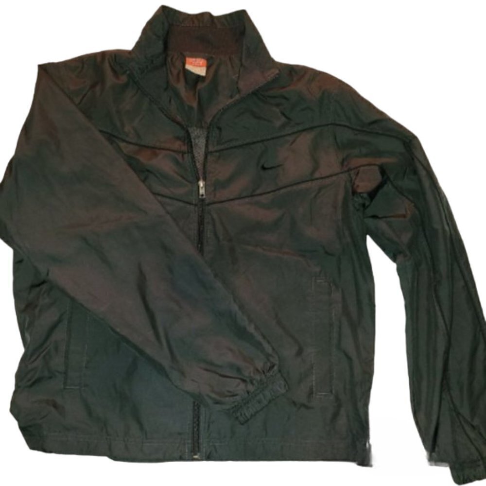 Black Nike Athletic Department Jacket Windbreaker Size Medium